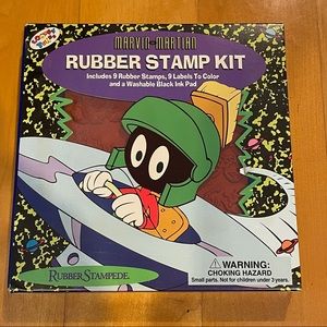 Marvin the Martian rubber stamp kit